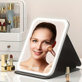 GlowMirror – LED Makeup Spejl med USB Opladning