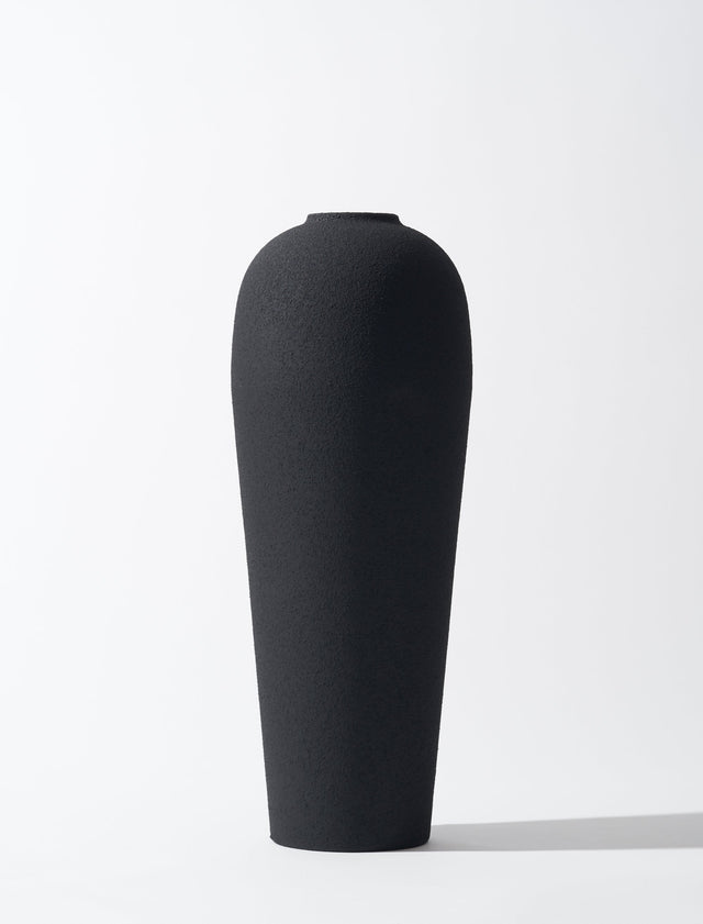 Lola Vase - Struktureret Sort