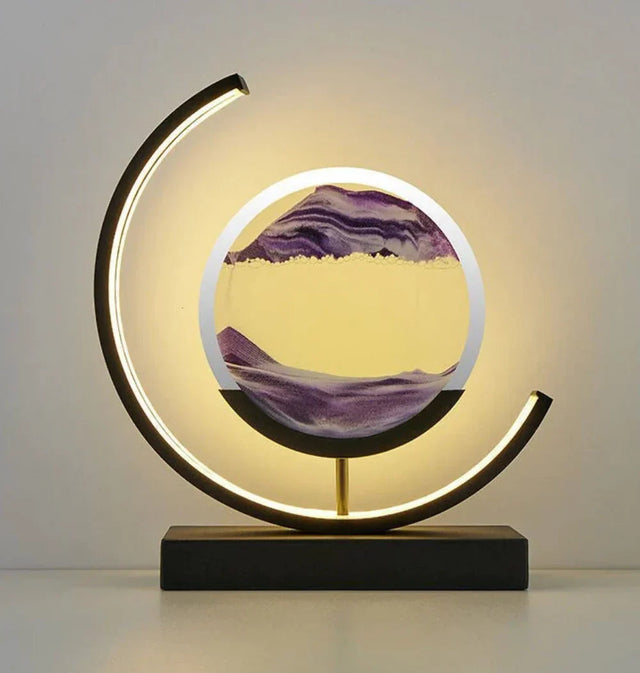 Balance Sand Art Lampe | Bedste Lava Lamper-Inspirerede Rumbelys, Cool LED Nattelys til Afslappende Soveværelse & Stueindretning