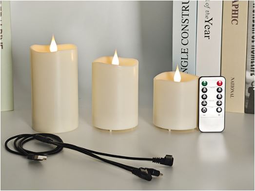 3-delt sæt TruGlow sollys