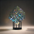 ChromaticCube Krystal Regnbue Refraktions Kunst | Moderne Skrivebords Dekor & Midtpunkt