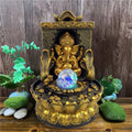 Fantastisk Ganesha Statue med LED Indvendig Vandkilde