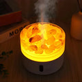 Saltlampe Diffuser - USB Ultrasonisk Æterisk Oliediffuser med Himalayasaltkrystaller & Nattelys