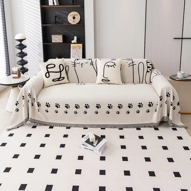 Nordisk Kat Pote Chenille Sofa Dække