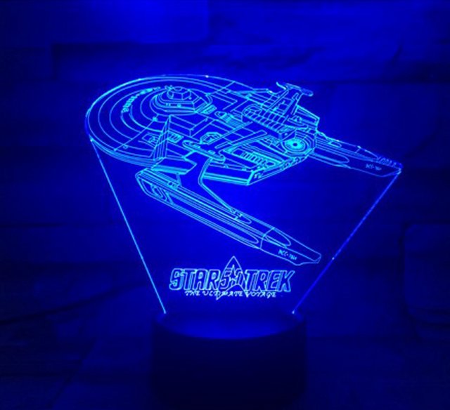 Star Trek 3D optisk illusionslampe