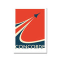 Retro Concorde Fly Plakat på Lærred
