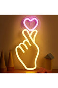 Hånd Hjerte LED Neon