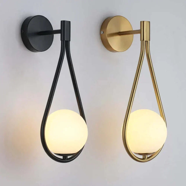 Drop Luxury Glass Balls Væglampe