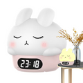 Bunny Digital Vækkeur med Søvntræner og Nattelys