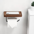 Træ opbevaringsholder til toiletpapir og håndklæder