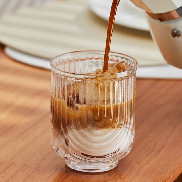 Amerikansk Is Latte Glas Kaffe Krus