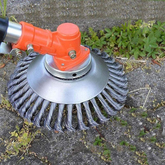 Ubrudt Græsslåningshoved lavet af Tråd