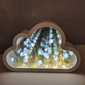 LED Bordlampe Floral Infinity Spejl Lys