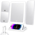 Tri-Fold LED Makeup Spejl