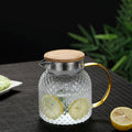 Varmebestandig ribbet glas kande
