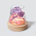 Himalayan Salt Lampe, Krystal Natlampe & Æterisk Oliediffuser