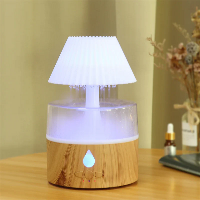 Regn Sky Luftfugter - Cool Mist Aromaterapi Diffuser, USB-Drevet med Nattelys