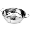 Hot Pot Twin Split Rustfrit Stål Pande