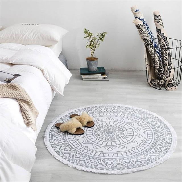 Marokkansk Boho tæppe med frynser
