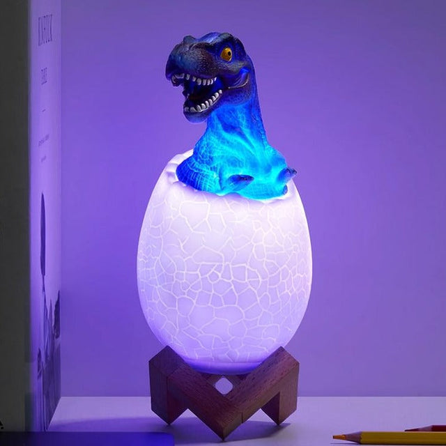 Dinosaur Æg LED Farveskiftende Lampe