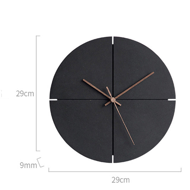 Elegant nordisk minimalistisk vægurs