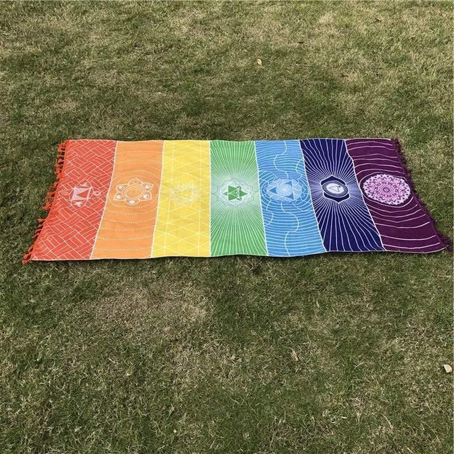 7 Chakra Regnbue Yoga Måtte