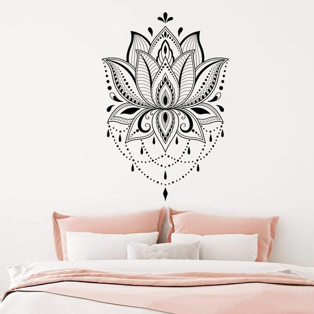 Lotus Mandala Vægklistermærke