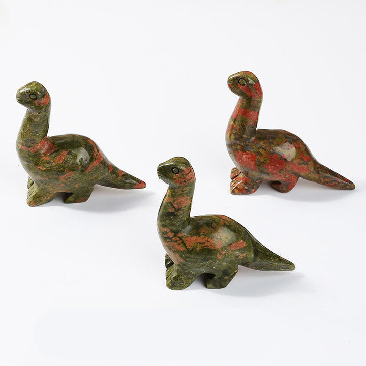 2.5 Tommer Krystal Dinosaur Hjem Deko Sten Dekor