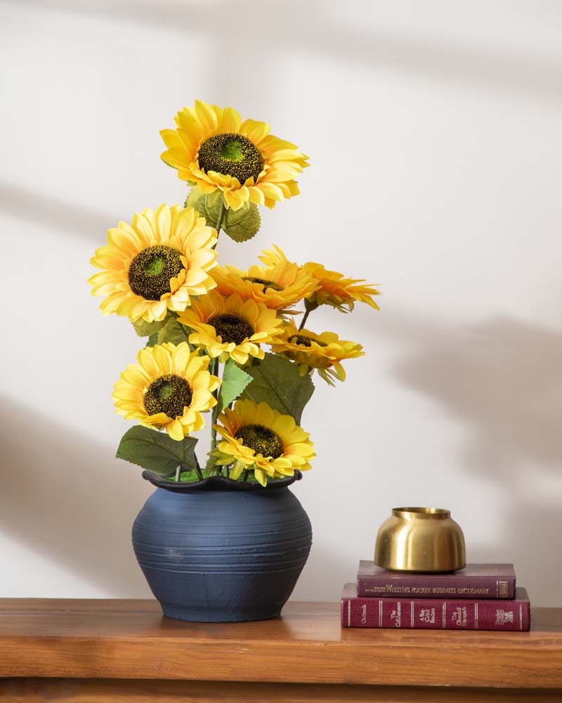 Solsikke Kunstig Blomsterarrangement