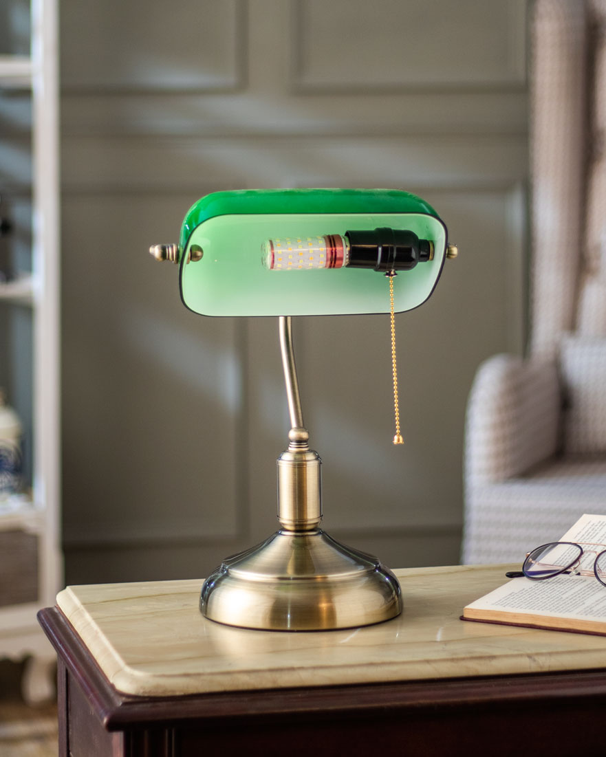 Klassisk Banker Lampe