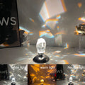 LuxorLite Diamant Krystal LED Bordlampe | Luksuriøs Stemningslys | 3 eller 16 farveændringer | Trådløs Natlampe