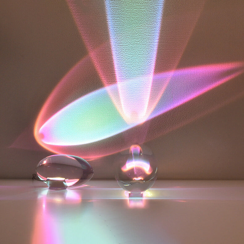 Kreativ Krystal Projektion Engel Øjne LED Bordlampe