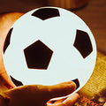 Kreativ Fodbold Silikone LED Nattelys USB Opladelig Bordlampe