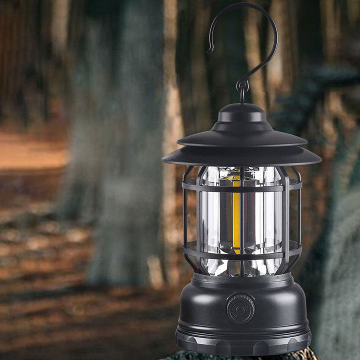 Moderne Industriel Bærbar USB Genopladelig Campinglampe Hestelampe Til Udendørs
