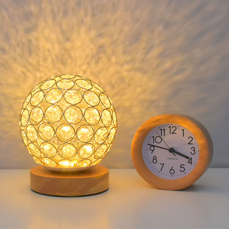 Moderne Minimalistisk Rund USB-genopladelig LED bordlampe
