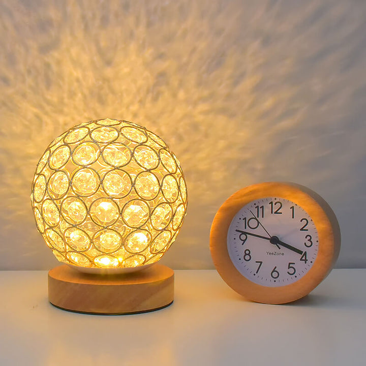 Moderne Minimalistisk Rund USB-genopladelig LED bordlampe