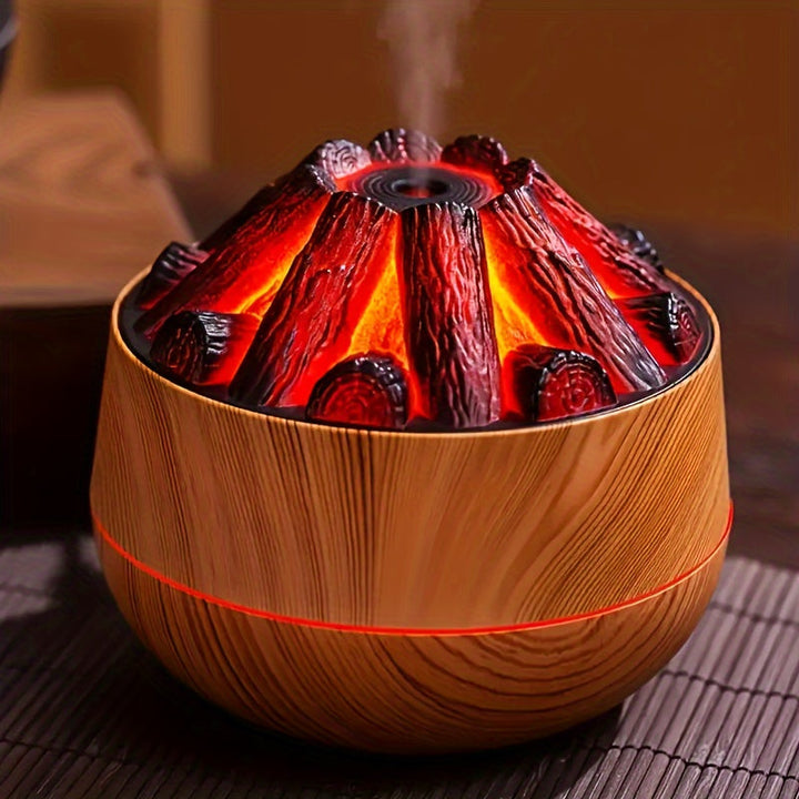 Fire Diffuser - Mini simuleret kulbrand luftfugter med realistisk flammeeffekt