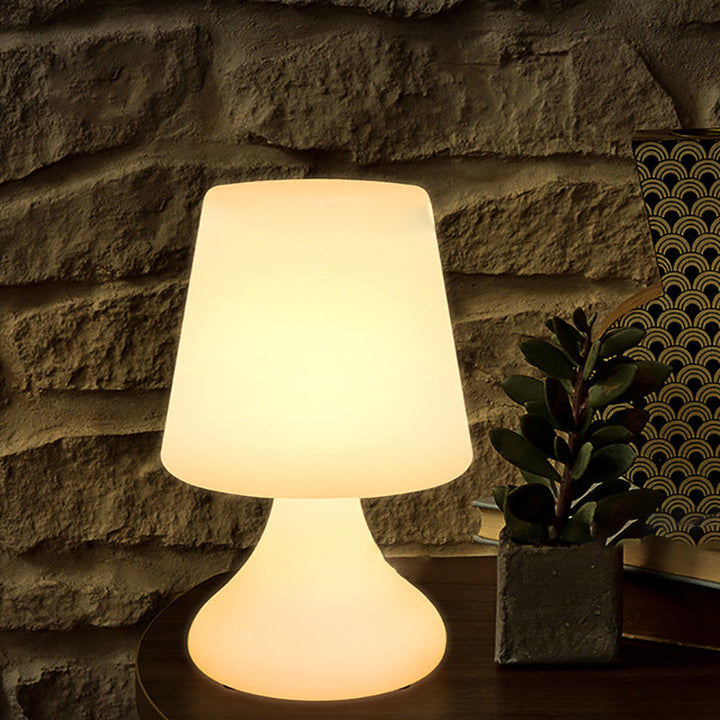 Moderne Minimalistisk PE Kop Form USB LED Bordlampe Natlys til Udendørs Terrasse |