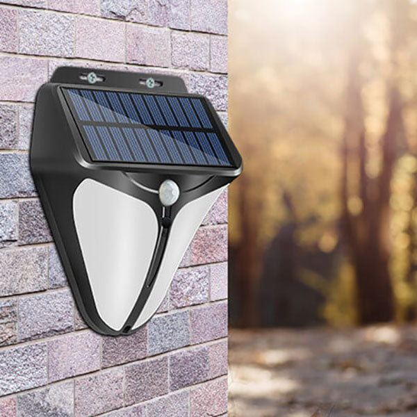 Solenergi Intelligent Trekant Udendørs Vandtæt Kropssensor Patio LED Væglampe