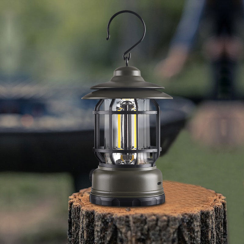 Moderne Industriel Bærbar USB Genopladelig Campinglampe Hestelampe Til Udendørs