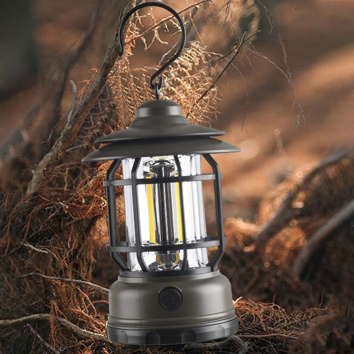 Moderne Industriel Bærbar USB Genopladelig Campinglampe Hestelampe Til Udendørs