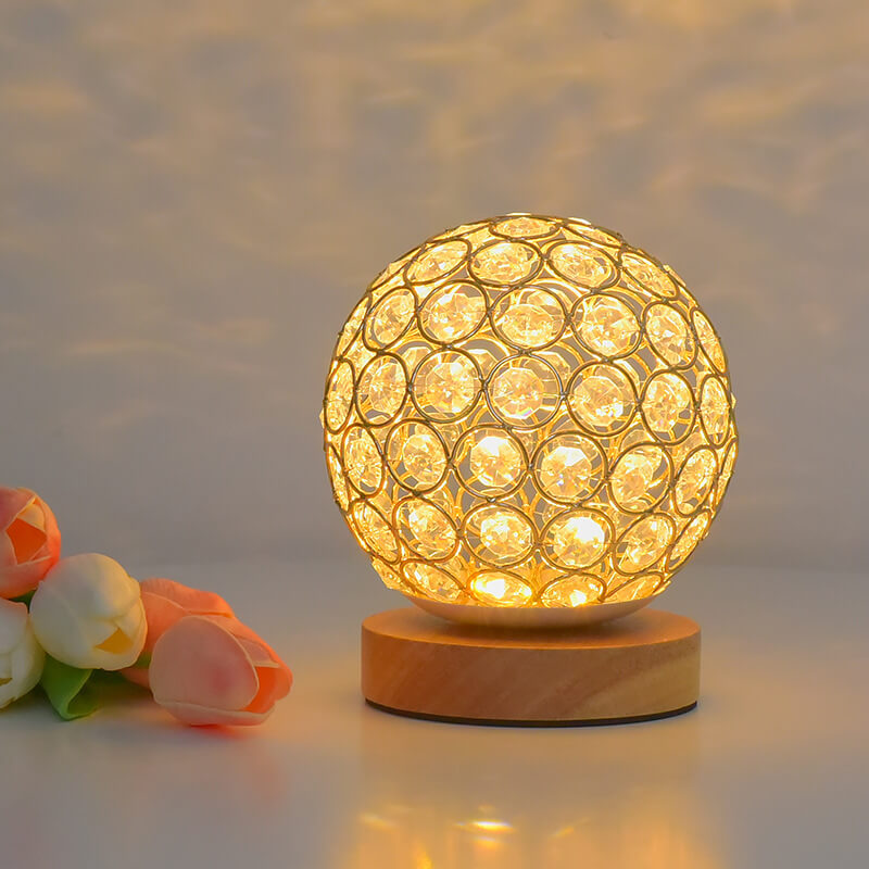 Moderne Minimalistisk Rund USB-genopladelig LED bordlampe