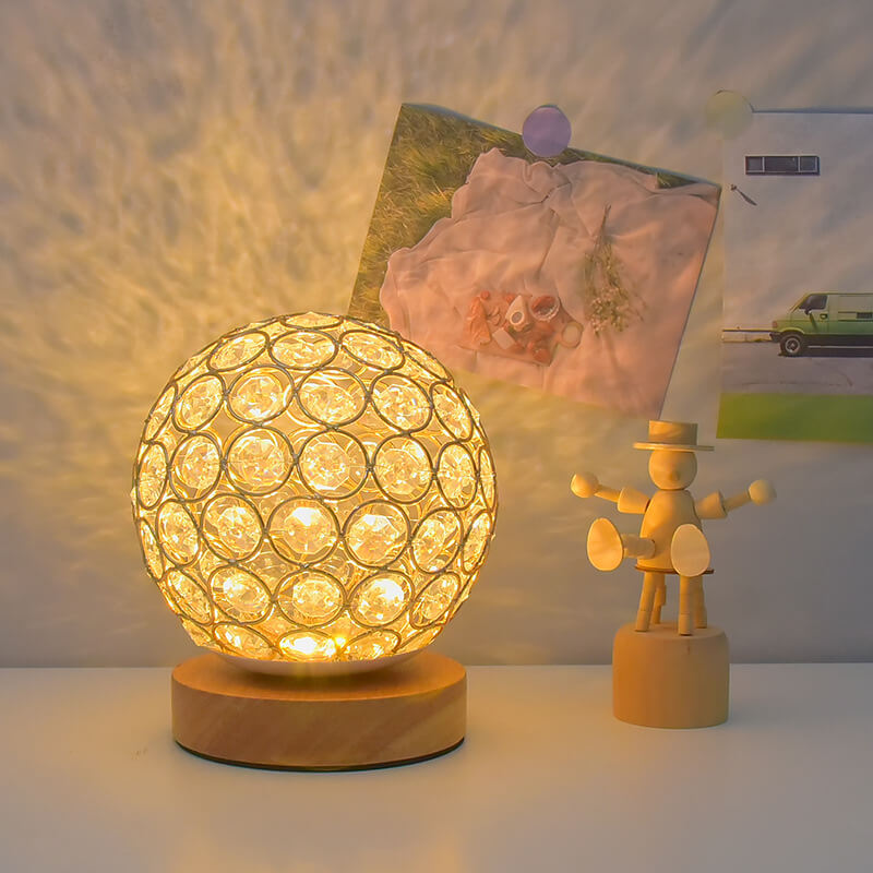 Moderne Minimalistisk Rund USB-genopladelig LED bordlampe