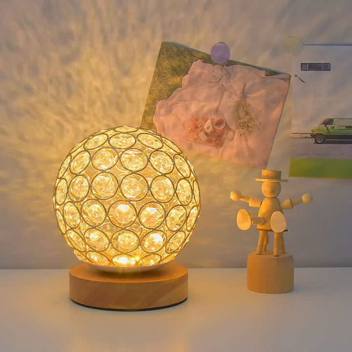 Moderne Minimalistisk Rund USB Genopladelig LED Natlampe Bordlampe