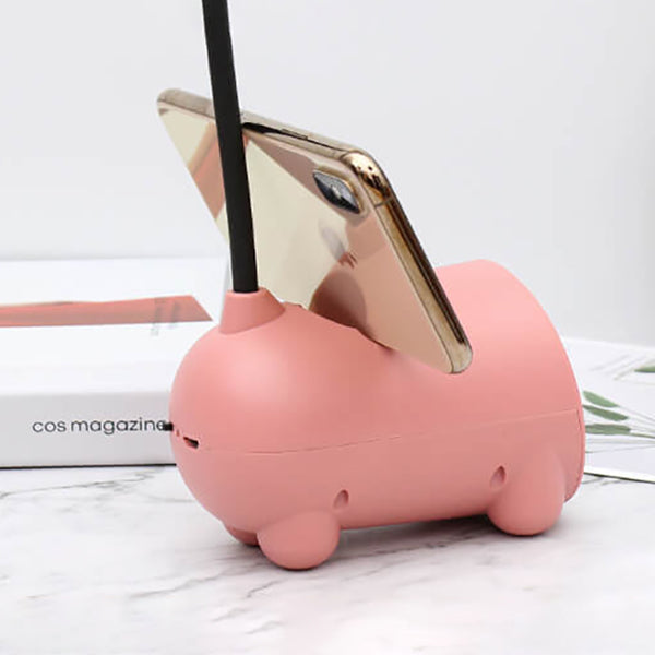 Karikatur Kreativ Kanin LED Touch USB Pen Holder Skrivebordslampe