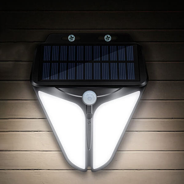 Solenergi Intelligent Trekant Udendørs Vandtæt Kropssensor Patio LED Væglampe