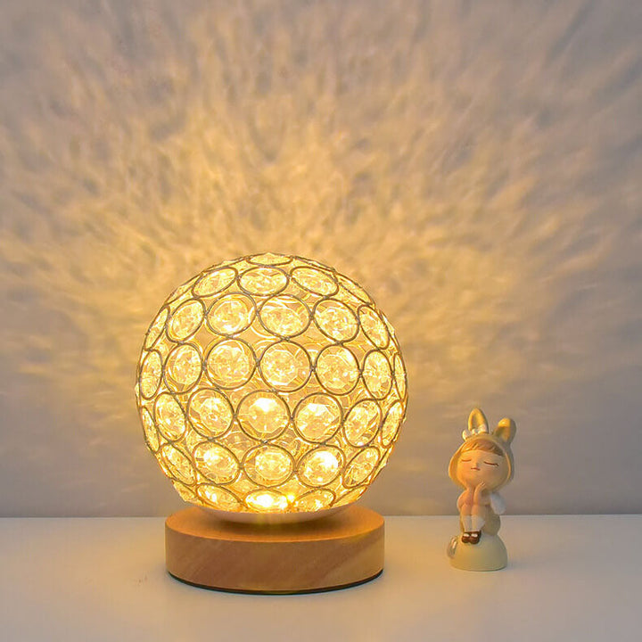 Moderne Minimalistisk Rund USB-genopladelig LED bordlampe