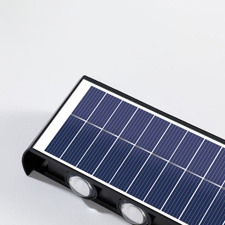 Moderne Enkelhed Sol Vandtæt Rektangulær ABS PMMA LED Væglampe til Udendørs Patio