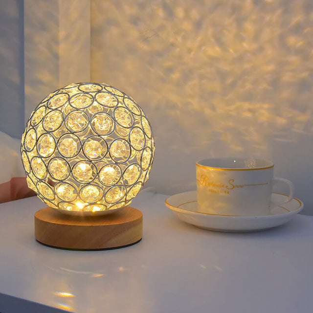 Moderne Minimalistisk Rund USB-genopladelig LED bordlampe