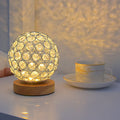 Moderne Minimalistisk Rund USB Genopladelig LED Natlampe Bordlampe